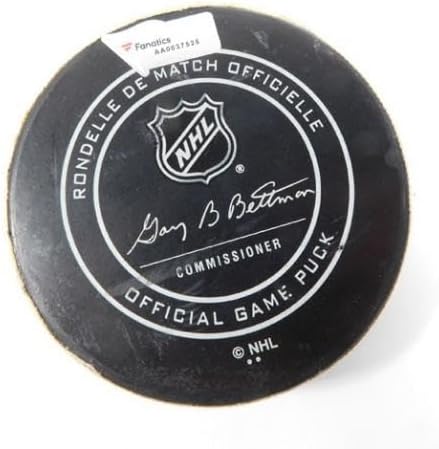 2019 Arizona Coyotes vs. Vancouver Canucks Game Used Puck 2-28-19 AA0037525 - NHL Unsigned Game Used Pucks