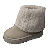 Bottes doublées de fourrure : bottes faciles à enfiler avec une semelle plateforme élégante. Les bottes de neige en daim offrent mode et fonctionnalité, idéales pour les tenues d'hiver