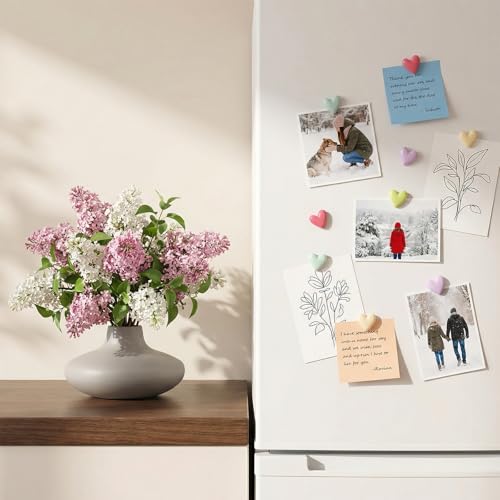Imanes decorativos en forma de corazón para nevera, 20 unidades miniatura 3