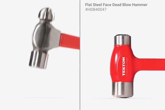 ElectrograveRipperFuzz DB＋GAINCONTROL＋α TEKTON Flat Steel Face Dead Blow Hammer Set, 5-Piece (26, 36