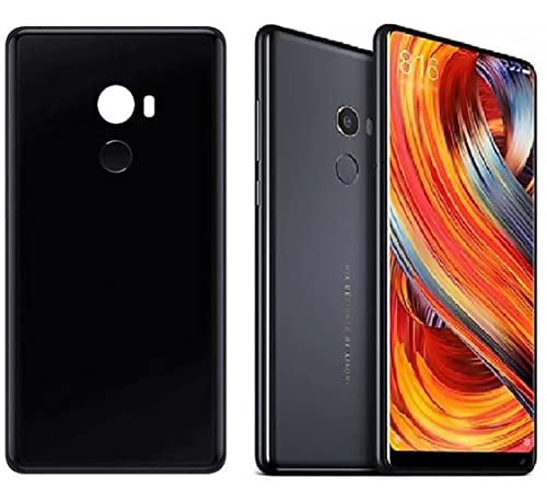 Image of Mobile Back Cover Case for Xiaomi Mix2 (Silicone Case|CameraProtection|Black SC1510)