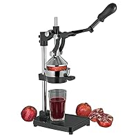 cilio LIVORNO Granatapfelpresse, schwarz, Edelstahlpresskegel, Hebelwirkung – Ansicht 2
