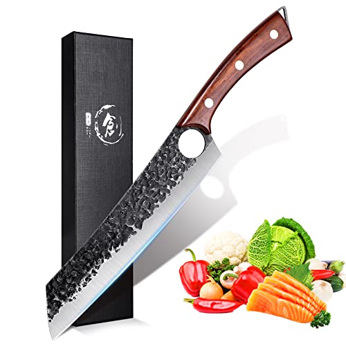 Purple Dragon Kochmesser, Profi Küchenmesser Messer Chefmesser Allzweckmesser aus hochwertigem...