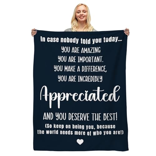 SIOQCKIS Inspirational Gifts for Women, Appreciation Gifts for Women Coworkers, Inspirational Blankets, Thank You Gift, Birthday Gift for Sisters Friends 50''x 60''