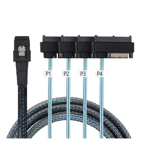 Cable SATA S-AS SFF-8087 a 4 SFF-8482 50 cm miniatura 3