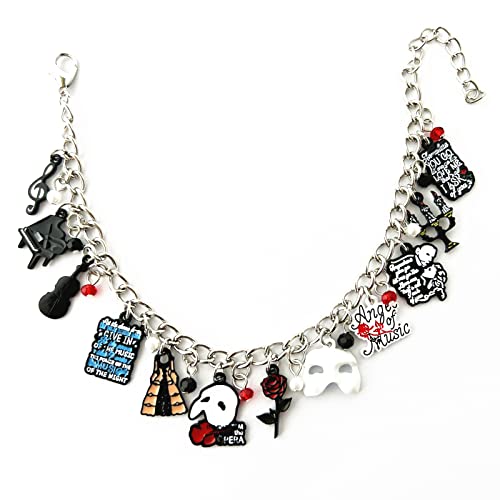 Phantom Opera Bracelet Charm Broadway Horror Bracelet Gifts for Woman2