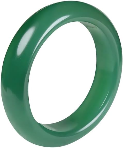Green Natural Jade Bangle Bracelet for Women Healing Protection Good Luck Natural Gemstone Fengshui Jewelry for Wife Mother's Day Gift for Mom