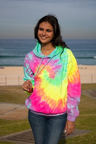 Image of Colortone Tie Dye Pullover Hoodies for Women and Men - Classic Fit Sweatshirts