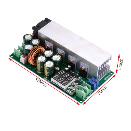 MiOYOOW DC Buck Converter, 12V-80V to 2.5V-50V DC Step Down Module, 5V 19V 21V 24V 48V 20A Adjustable Voltage Converter with Dual Display Screen4