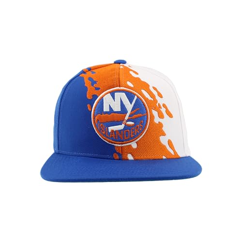 Image of ZHATS NHL Unisex-Adult NHL Officially Licensed Adjustable Snapback Hat Flat Bill Z11 Retro Paintbrush
