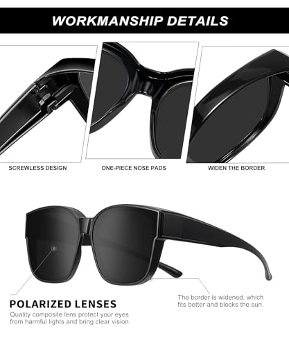 KALIYADI Fit-Over-Glasses Polarized Sunglasses-for-Men Wrap-Around-Sunglasses: Mens Polarized Sunglasses UV400 Protection3