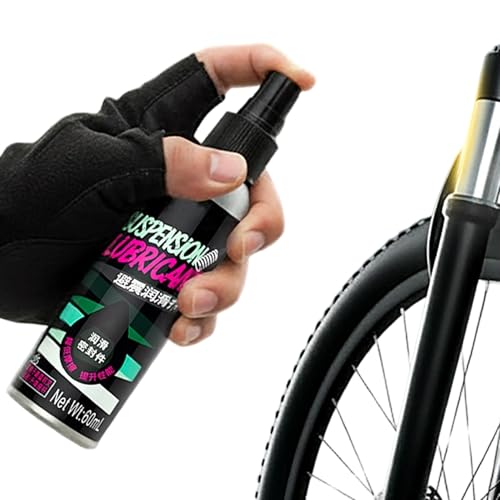 Lubrifiant pour chaîne | Spray d'huile de protection haute performance 60 ml, lubrifiant pour suspension de vélo, produit d'entretien à faible bruit | Service extérieur de visite cycliste en moto et s
