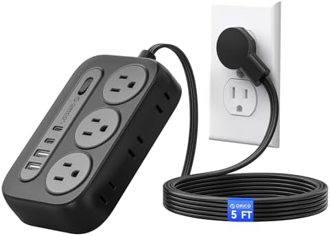 ORICO Surge Protector Power Strip, Multiple Outlets Extension Cor...