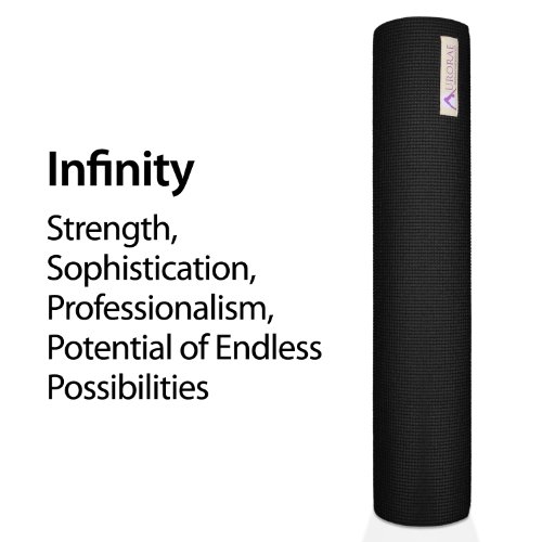 Aurorae Classic/Printed Extra Thick and Long 72" Premium Yoga Mat with Non Slip Rosin included. Beginners to Pros - Thumbnail 4
