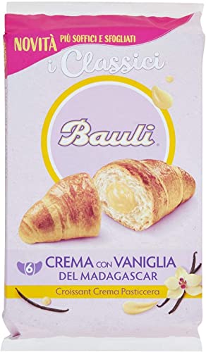 Bauli Cornetti - Croissants con crema pastelera (18 unidades, 50 g)