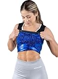 Kewlioo Premium Sauna Tank Top For Women, Slimming Sauna Shirt For Women, Sweat Vest for Workouts, Yoga, Fitness Body Shaper, Sauna Suit (Black, S-M)