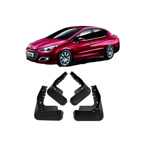 Bavettes pour Peugeot 308 2012-2024 - Kit Garde-Boue Avant Arrière 4 Pièces