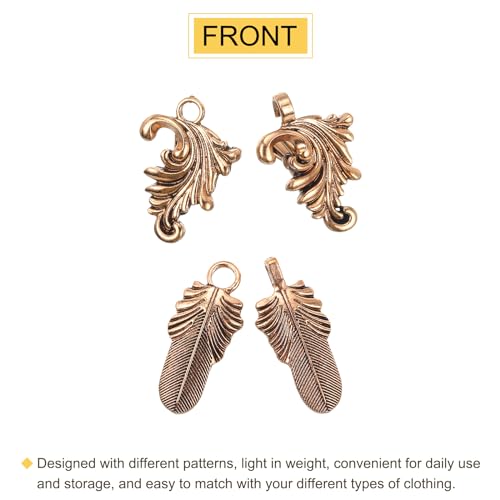 Image of uxcell Vintage Sweater Clips, Cape Cloak Clasp Retro Cardigan Clips Shawl Collar Clasp Dress Shirt Brooch Clip