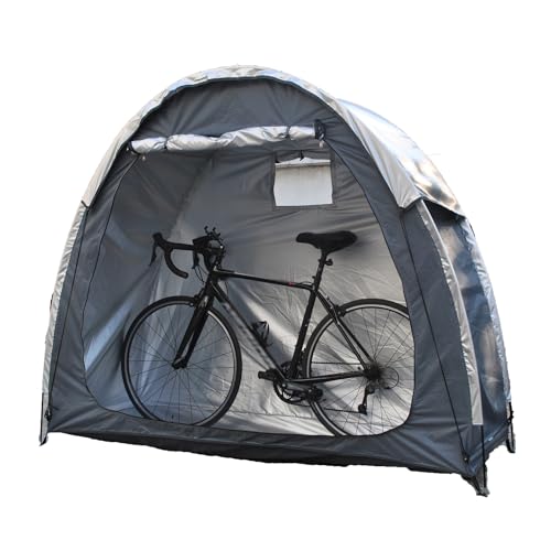 Tenda da esterno per capannone per biciclette, tenda da garage pieghevole portatile, con copertura antipioggia, design con cerniera, per cortile/campeggio/escursioni all'aperto 200*80*165 cm