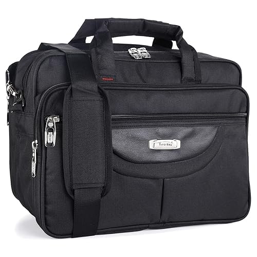 Teo Multipurpose Polyester Black Office Use Electrician, Technician, Service Engineer, Plumber,Carpenter Tool Bag Strong and Durable(15.5 Inch)-image-32
