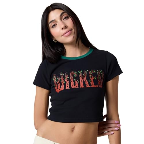 Samii Ryan Wicked x Elphaba Wicked Logo Baby Tee, Black, X-Small by Samii Ryan - Used condition - Image 2