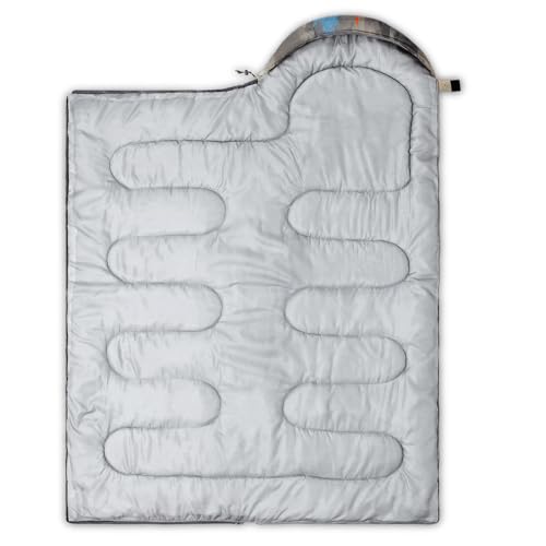 Image of QOOMO Ball Flower Camping Sleeping Bags,3 Season Warm & Cool Weather,Lightweight,Waterproof Sleeping Bags for Adults & Kids,Traveling,and Outdoors,Camping Gear Equipment