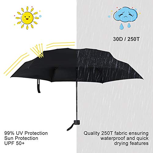 Yoobure Small Mini Umbrella With Case Light Compact Design Perfect For Travel Lightweight Portable Parasol Outdoor Sun&Rain Umbrellas thumb #4