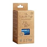The Sustainable People TSP Recycling Hundekotbeutel ressourcenschonend aus 97% Altplastik hergestellt - Gross, stark (15µm), Sicher & Feuchtigkeitsbeständig