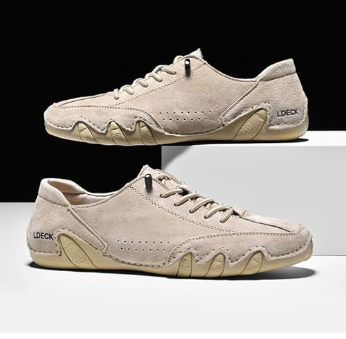 Men's Casual Comfort Barefoot Walking Shoes Fashionable Suede Lightweight Anti Slip Minimalist Sports Shoes 6