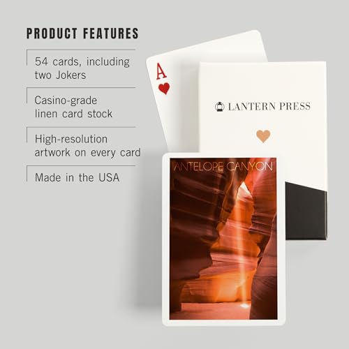 Lantern Press Antelope Canyon, Baraja Poker 52 Cartas miniatura 3