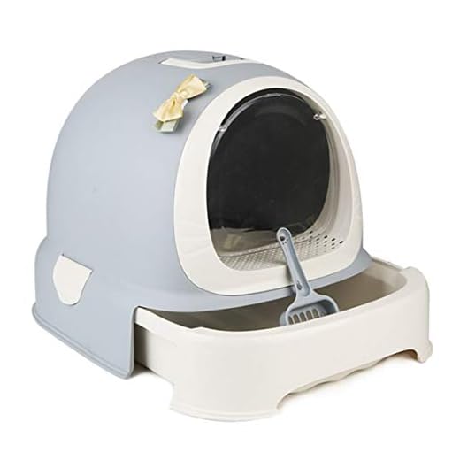 ACWZX Litière pour Chat, Super Toilette Autonettoyante pour Chat, Facile À Nettoyer, Anti-Éclaboussures Et Déodorant, Convient Aux Chats Domestiques,Gris