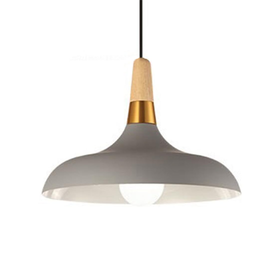YGZPALH Nordic Danish Style Chandelier with Oak Accent Metal Chandelier E26 Base