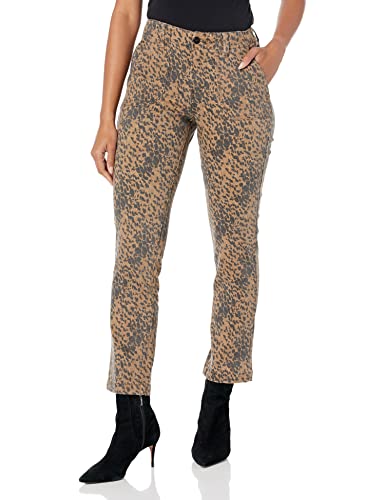 Paige Women's mayslie Straight Ankle in Manhattan Cheetah