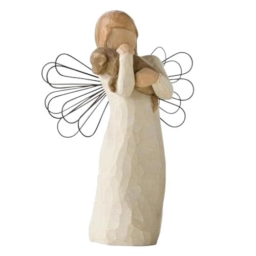 JABALUX Ornamento Angelo Guardiano, Statuetta dell'Amicizia e della Consolazione, Figure di Preghiera Willow