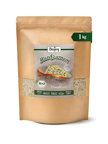 Biojoy BIO-Hanfsamen geschält (1 kg), roh und ganz