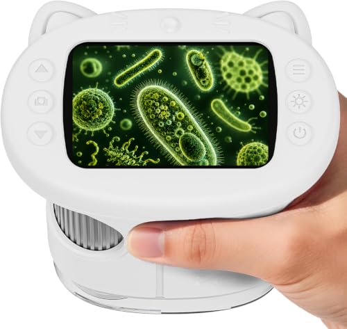 Image of 1000X Handheld Digital Microscope for Kids (White)