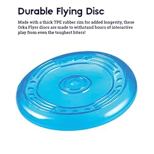 Petstages orka flyer royal blue flying disc dog fetch toy   cucciolini doodles
