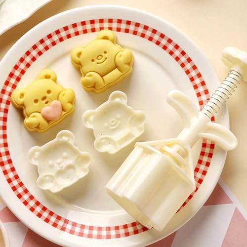 Traditional Molds Dessert Press Tool Dessert Molds Bear Shape Shaping Moulds ABS Texture Baking for Baking - Image 9