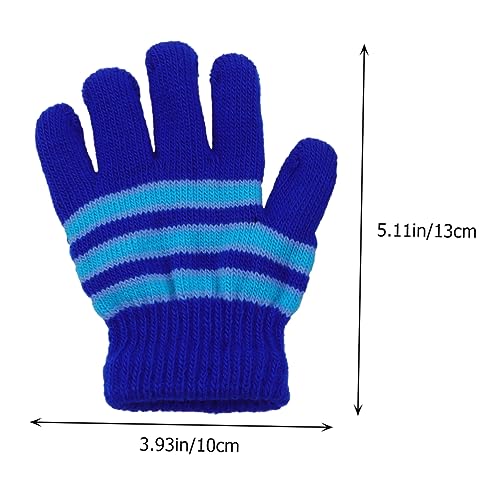 6pairs Boys and Girls Knitted Gloves Mittens Warm Winter Gloves for Years Old Full Finger Hand Mittens Easy Wear and Maintain2