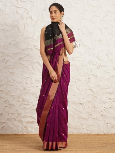 Jaypore maheshwari cotton silk saree – image 5