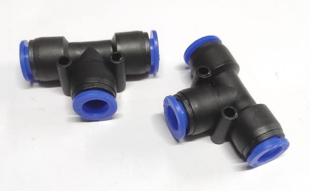 CRAFTSFY 10mm X 10mm X 10mm One Touch Push In T Connector T Shape 3 Way Connector Quick Fittings Pneumatic Straight Push Connector in Pneumatic Quick Fittings Pneumatic Air 10mm X10mm X10mm T (2PC) (B09MNHR7GF) Amazon Price History, Amazon Price Tracker