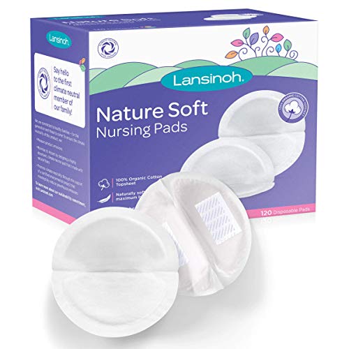 Lansinoh Nature Soft Disposable Nursing Pads with Organic Cotton Outer Layer, 120 Count Lansinoh Nature Soft Disposable Nursing Pads with Organic Cotton Outer Layer, 120 Count