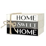 Mini Decorative Books For Home Decor, Small Wood Book Stack For Table Decor, Home Decor Book For Living Room Mantel, Farmhouse Stacked Books Decorative（L41）