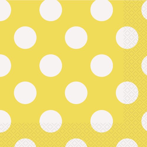 Unique Industries Party Tableware, Yellow Unique Industries Party Tableware, Yellow