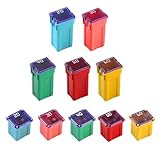 Jcase Fuse Kit Mini Jcase Fuse Assortment LOW-HIGH PROFILE 20A 30A 40A 50A 60A Fit for Ford Chevy/GM Nissan and Toyota Pickup Trucks Cars and SUVs (10 Pack)