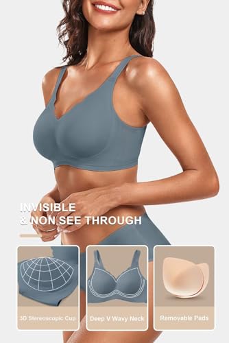 Image of Vertvie Seamless Jelly Bra No Underwire Supportive Bralette