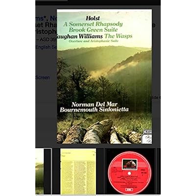 Holst: A Somerset Rhapsody, Brook Green Suite / Vaughan Williams: The Wasps, Suite, Concerto Grosso / Delius: Air and Dance / Warlock: Serenade