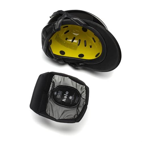 Charles Owen Halo Headband (Halo/Halo Luxe/Halo MIPS/Halo Luxe MIPS), Size 59Cm-7-1/4, Black