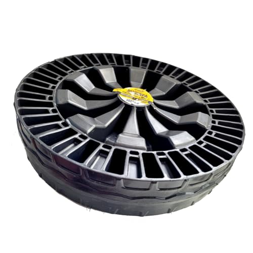 Roda Universal Resistente de Betoneira para carga até 350 kg eixo 43mm e 1 polegada