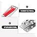 Healifty Heavy Duty Rubber Hood Catch T-Handle Latch with Elastic Shock Absorption for Engine Cover, Stainless Steel Toolbox Hold-Down Lock for Automotive and Industrial Use